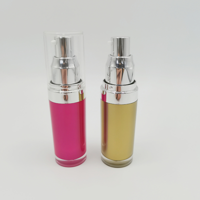 PMMA Yuvarlak Şekil Akrilik Losyon Şişesi 15ml 30ml 50ml 100ml 120ml