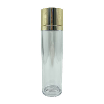 Altın Kapaklı PETG Plastik Şişeler Toner İçin Lüks Kozmetik Konteynerler 100ml 120ml