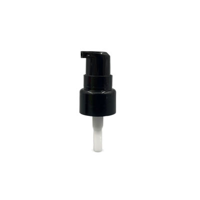 PP Siyah Krem Pompa Dispenseri 20/410 304H Pürüzsüz Kapatma 0.2ML / T Tam Şeffaf Kapaklı