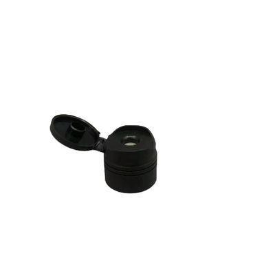 Mat Siyah Plastik Vidalı Disk Üstten Flip Cap 24/410 Silikon Valf 9.5mm