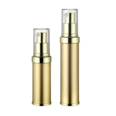 20ml Havasız Pompa Şişesi Altın Tek Duvar UV Korumalı Doldurulabilir Ofset Baskı
