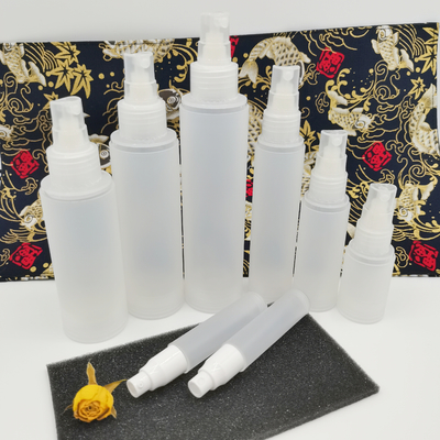 Yeni Tamamen Plastik Kozmetik Şişe Seti Buzlu Şişe 5ml 10ml 15ml 30ml 50ml 80ml 100ml 120ml Cilt Bakımı İçin Ambalaj