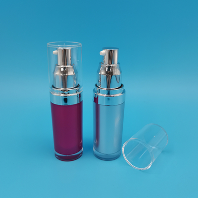 PMMA Yuvarlak Şekil Akrilik Losyon Şişesi 15ml 30ml 50ml 100ml 120ml