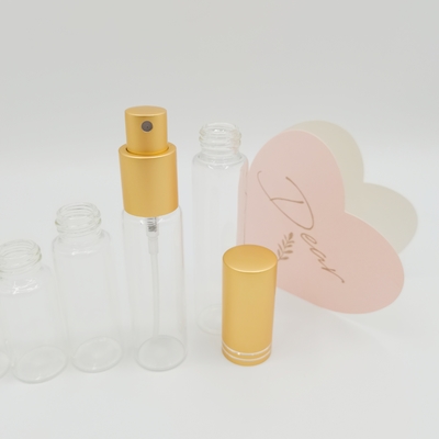 Alüminyum Parfüm Püskürtücüler ile 10ml 15ml 20ml 25ml 30ml Tüp Cam Şişe