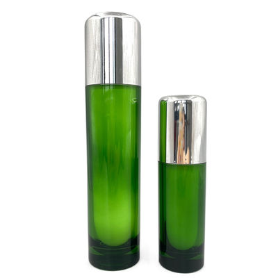 Yuvarlak Kozmetik Pompa Şişesi Lüks Boş Konteynerler 50ml 120ml Akrilik