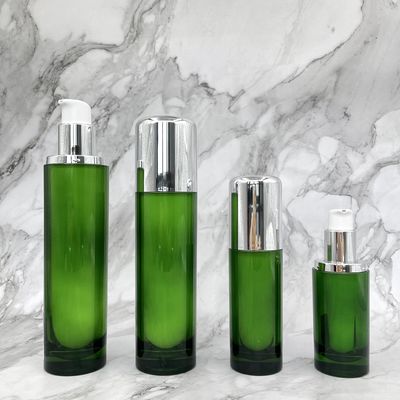 Yuvarlak Kozmetik Pompa Şişesi Lüks Boş Konteynerler 50ml 120ml Akrilik