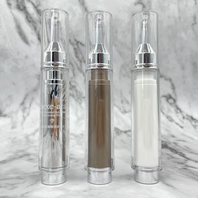 PETG/ABS/PP Kozmetik Şırınga Şekli 10ml 15ml Havasız Şişe
