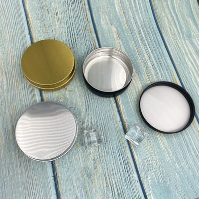 Altın Alüminyum Teneke Kavanozlar 100ml kimyasallara dayanıklı Vidalı Kapaklı Özelleştirilmiş renk