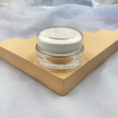 UV Korumalı Plastik Kozmetik Kavanozları Yuvarlak Akrilik Kaplar Cilt Bakım Kremi için 30g 50g