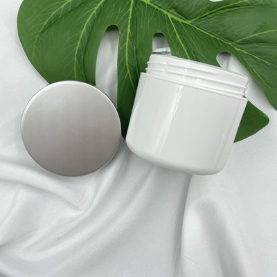 100g Beyaz Plastik Kozmetik Kavanozları Boş Konteynerler SPA Krem / Ovma Macunu İçin Anti Etki