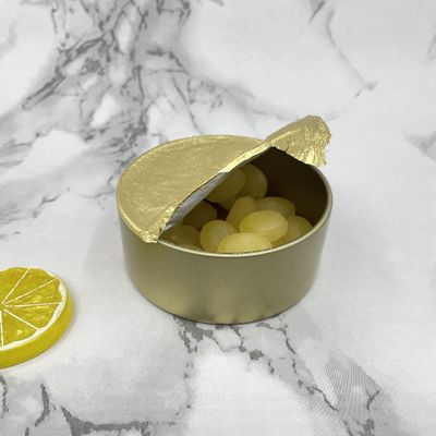 Şeker Alüminyum Teneke Kavanozlar 250ml Vidalı Kapaklı Metal Kutular