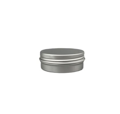 Balmumları için Küçük 60ml 80ml Alüminyum Teneke Kavanozlar Yuvarlak Kenar Vidalı Üst Büküm