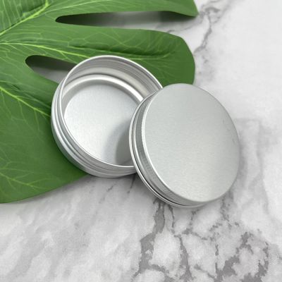 Balmumları için Küçük 60ml 80ml Alüminyum Teneke Kavanozlar Yuvarlak Kenar Vidalı Üst Büküm
