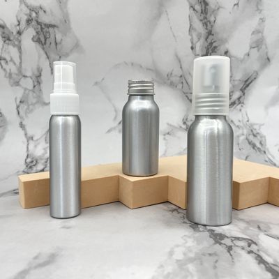 Anti UV Alüminyum Kozmetik Şişe Sızdırmazlık 100ml 150ml Etiketli