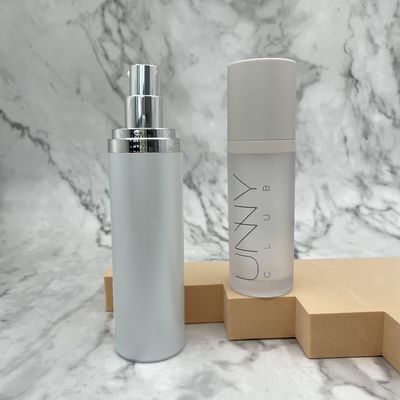 ABS Boş Cilt Bakımı 50ml Havasız Şişe Yuvarlak / Düz Omuz Metalize Yüzey