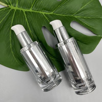 Üst Düzey Kozmetik Pompa Şişesi Cilt Bakımı Paketleme 30ml Metalize