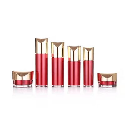 Özel Şekilli Kozmetik Pompa Şişesi Altın Doldurulabilir Kozmetik Kapları 80ml 100ml