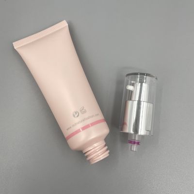 Pembe BB Krem Boş Sıkma Tüpleri 30ml 50ml Çap 30mm Pompalı