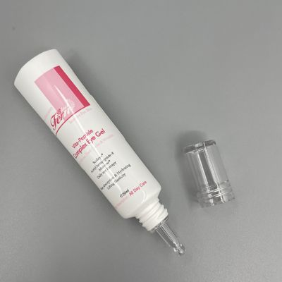Özelleştirilmiş Renkli Boş Sıkma Tüpleri 20ml 40ml Şeffaf Kapak Çapı Göz Jeli için 25mm