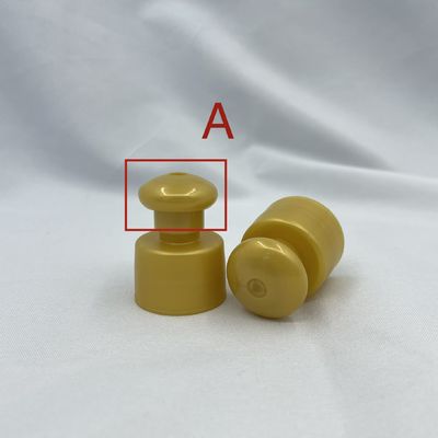 Altın Pull Up Şişe Kapakları Üst 24/410 Kaplamalı Özel Renkli 2 Aktüatör