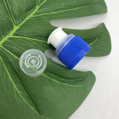 Su geçirmez Plastik Disk Üst Flip Cap 28/410 Dış Müdahale Kanıtı Push Pull Şişe Üstleri