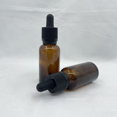Opak Amber Cam Kozmetik Şişeler Damlalık Sabotaj Açık 30ml Fototaksili
