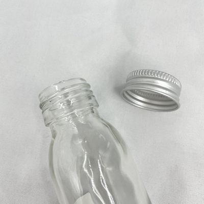 Dökülmeyen Cilt Bakımı Kozmetik Ambalaj Alüminyum Kapaklı 60ml Cam Şişe