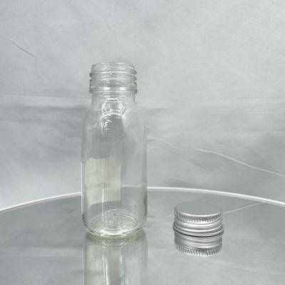 Dökülmeyen Cilt Bakımı Kozmetik Ambalaj Alüminyum Kapaklı 60ml Cam Şişe