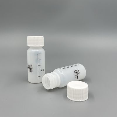 Küçük HDPE Plastik Şişe 10ml Beyaz Kap Özelleştirilmiş Renk Losyon İçin Bir Kez Kullanım