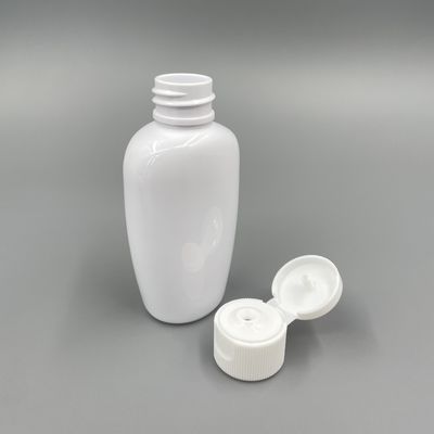 Oblate Stil Plastik PET Pompa Şişesi Düz 50ml, Kapaklı Oksijeni Önler