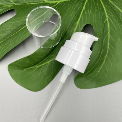 0.25ML/T Krem Pompa Dispenseri 24/400 Beyaz AS Şeffaf Kapaklı SS316 Yay Dışı