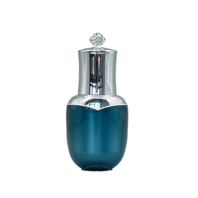 Çiçek 15ml Uçucu Yağ Şişesi Damlalık Oval Şekil Kapağı 0.53oz Kozmetik İçin Metalize