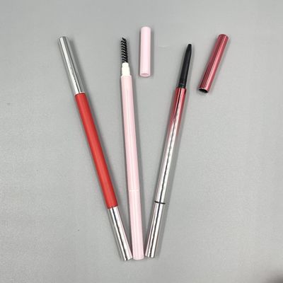 Hassas Üçgen Kaş Kalemi 146mm 7mm ABS Çift Kafa Fırçalı Göz Makyaj Kabı