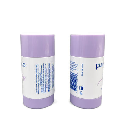 AS / PP Yuvarlak Deodorant Çubuk Konteyner 50g 1.76oz Tüpler Baskı ile Çevre Dostu