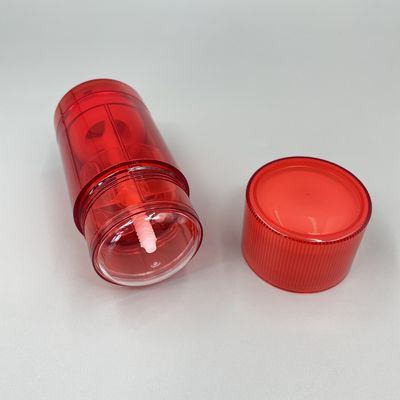 Kırmızı 75g Özel Deodorant Çubuk Konteyner Yuvarlak AS Baskılı