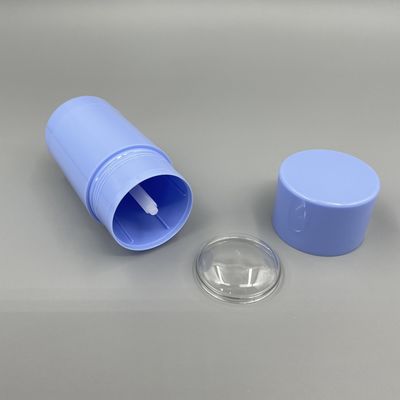 Mavi Push Up Deodorant Çubuğu Boş Kaplar Yuvarlak 50g 75g Özel Logo