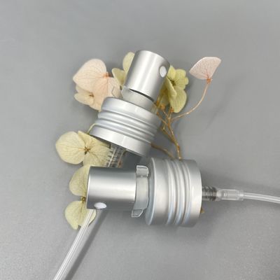 Matt Silver Parfüm Pompası Püskürtücü Dispenser Alu 24/410 0.12ML Klipsli Kilitli Dozaj