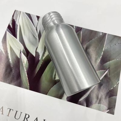 Sızıntıyı önleyin Gümüş Alüminyum Şişe 50ml 35*85mm Boyun 24mm Özel Renk