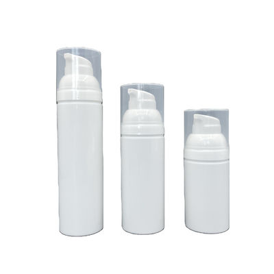 PP 75ml 50ml Beyaz Havasız Pompa Şişeleri Losyon Çıtçıtlı Kirlilik Yok