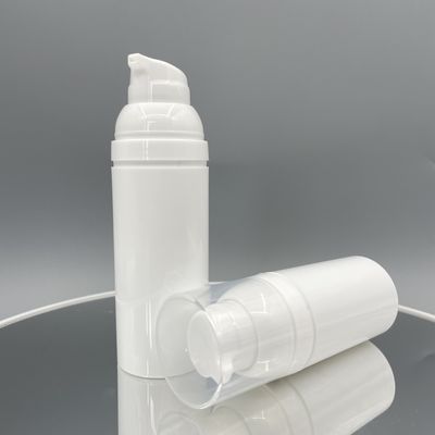 PP 75ml 50ml Beyaz Havasız Pompa Şişeleri Losyon Çıtçıtlı Kirlilik Yok