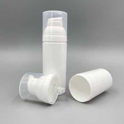 PP 75ml 50ml Beyaz Havasız Pompa Şişeleri Losyon Çıtçıtlı Kirlilik Yok