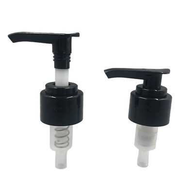 PE 24mm Dispenser Pompa 28mm Siyah Losyon El Dezenfektanı İçin Pürüzsüz Kapatma