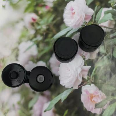 Mat Siyah Plastik Vidalı Disk Üstten Flip Cap 24/410 Silikon Valf 9.5mm