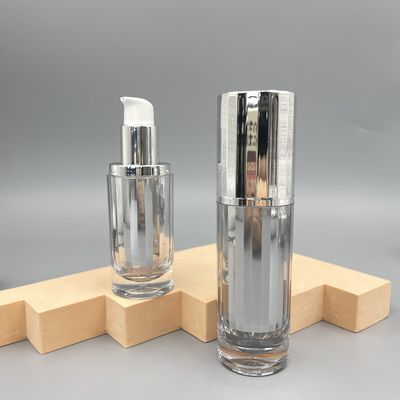 Üst Düzey Kozmetik Pompa Şişesi Cilt Bakımı Paketleme 30ml Metalize