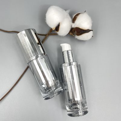 Üst Düzey Kozmetik Pompa Şişesi Cilt Bakımı Paketleme 30ml Metalize