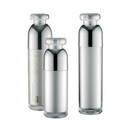 Lüks Kozmetik Pompa Şişesi Çift Duvar 15ml ABS Klipsli Küçük Konteynerler