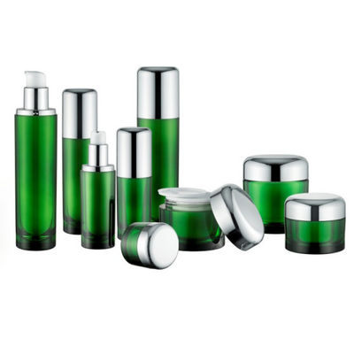 Yuvarlak Kozmetik Pompa Şişesi Lüks Boş Konteynerler 50ml 120ml Akrilik