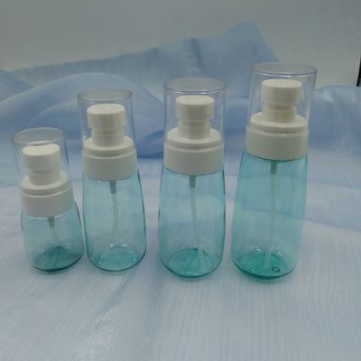 Kişisel Bakım Şeffaf Mavi 60ml Petg Şişe Ultra İnce Püskürtücü