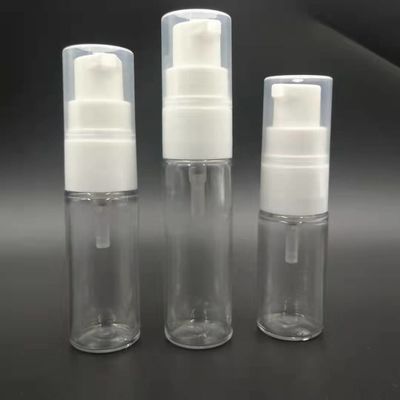 Yuvarlak 30ml 1.06oz Boyun 20mm Pet Püskürtme Şişesi Kalın Duvar Şeffaf Renk