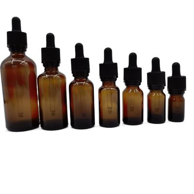 100ml Amber Cam Kozmetik Şişeler Damlalık Cırcır Kapatma Çocukları Korur